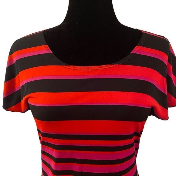 Vintage Suzie black and red striped top - Picture 2 of 10